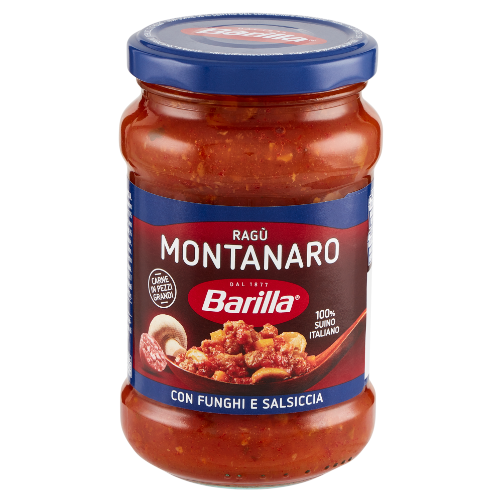Barilla Sugo Ragù Montanaro con Funghi Condimento per Pasta 300g