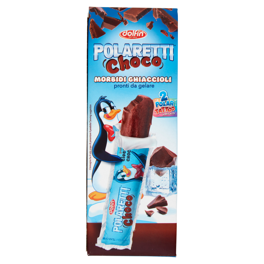 Polaretti Choco Morbidi Ghiaccioli pronti da gelare 5 Pezzi 200 ml