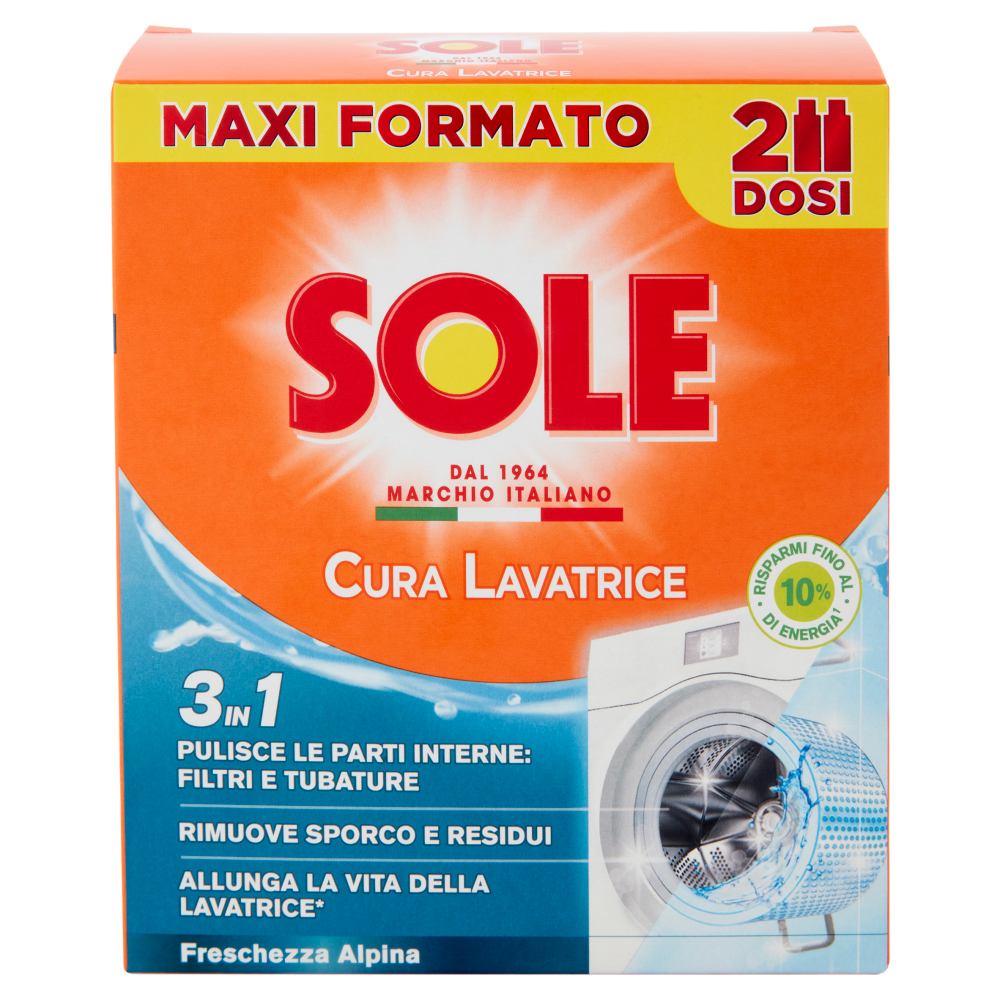 Sole Freschezza Alpina Cura Lavatrice 250 ml x 2