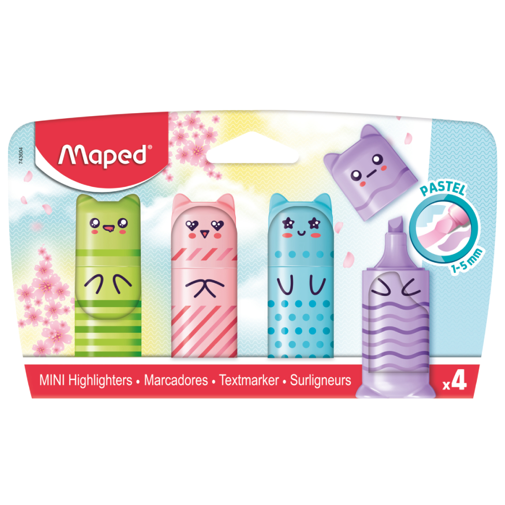 Maped Creativ 743604 evidenziatore 4 pz Multicolore
