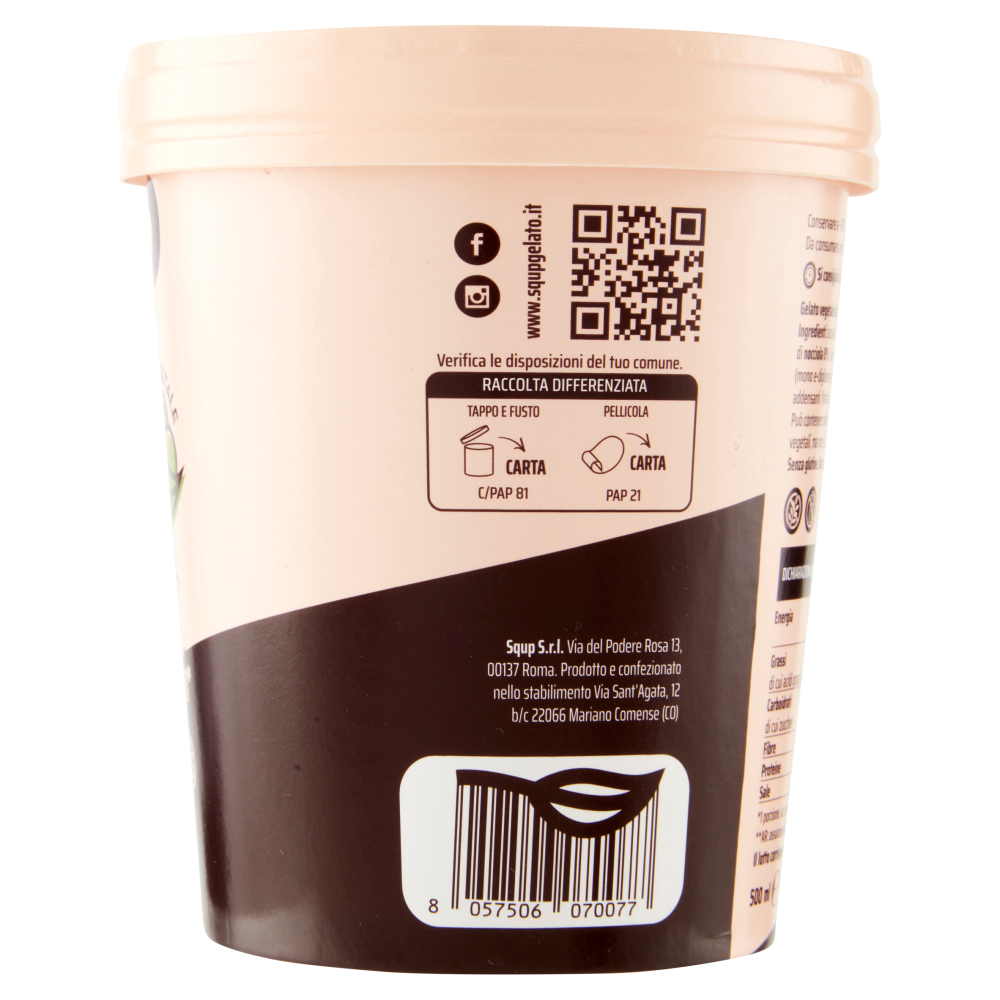 Squp Gelato 100% Vegetale Nocciola 300 g