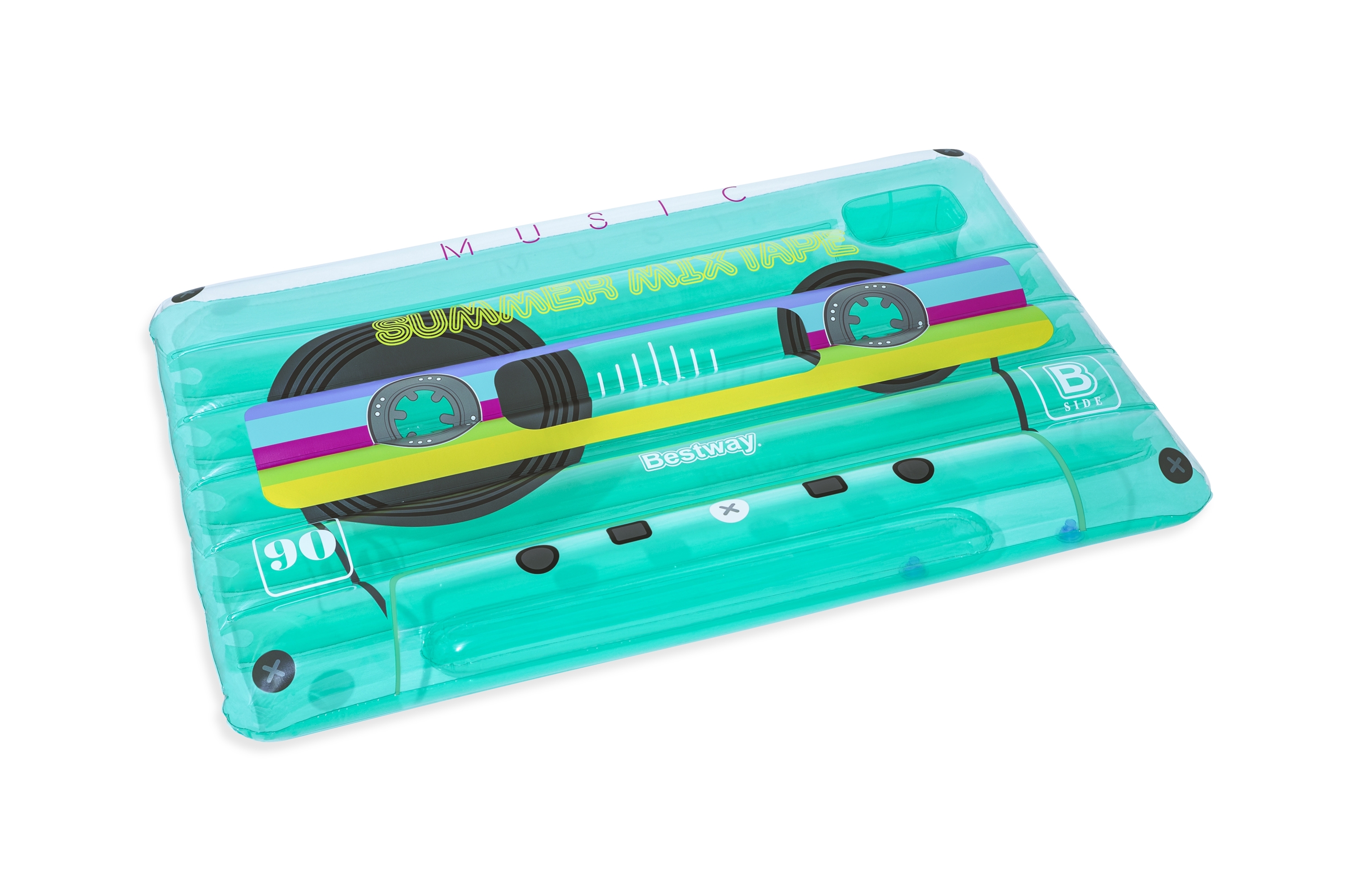 Bestway 43649 / 23 galleggiante da piscina e da spiaggia Multicolore Immagine Materassino galleggiante