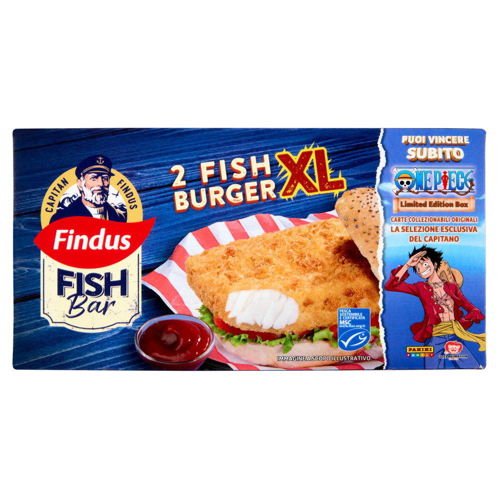 Capitan Findus Fish Bar 2 Fish Burger XL 270 g