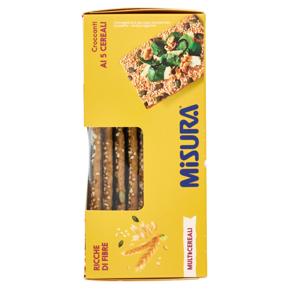Misura Multicereali Croccanti ai 5 Cereali con Semi di Zucca, Sesamo e Quinoa 200 g