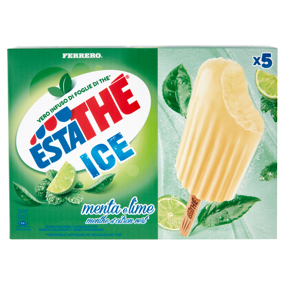 Estath&eacute; Ice menta e lime 5 x 70 g