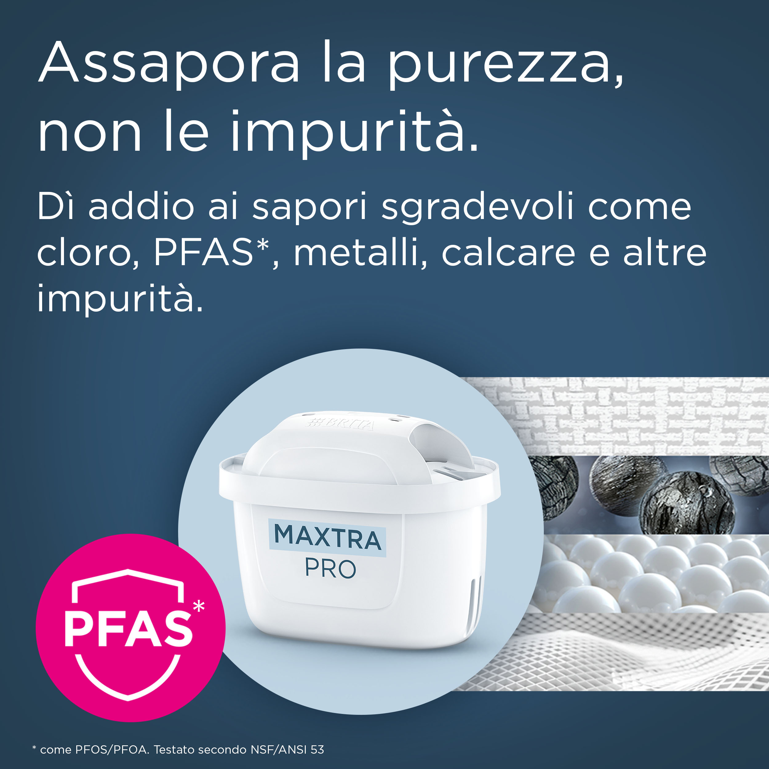 Brita Filtro acqua rubinetto MAXTRA PRO Pure Performance (ex All-in-1) confezione da 2 filtri - Riduce cloro, calcare, PFAS e metalli, filtro originale compatibile con caraffa acqua filtrante