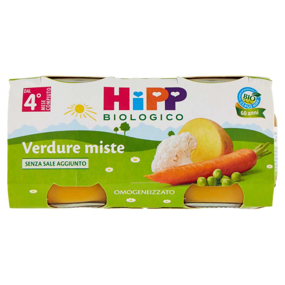 HiPP Biologico Verdure miste Omogeneizzato 2 x 80 g