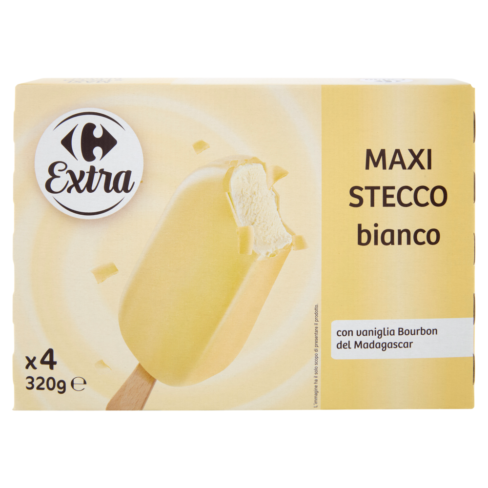 Carrefour Extra Maxi Stecco bianco 4 x 320 g