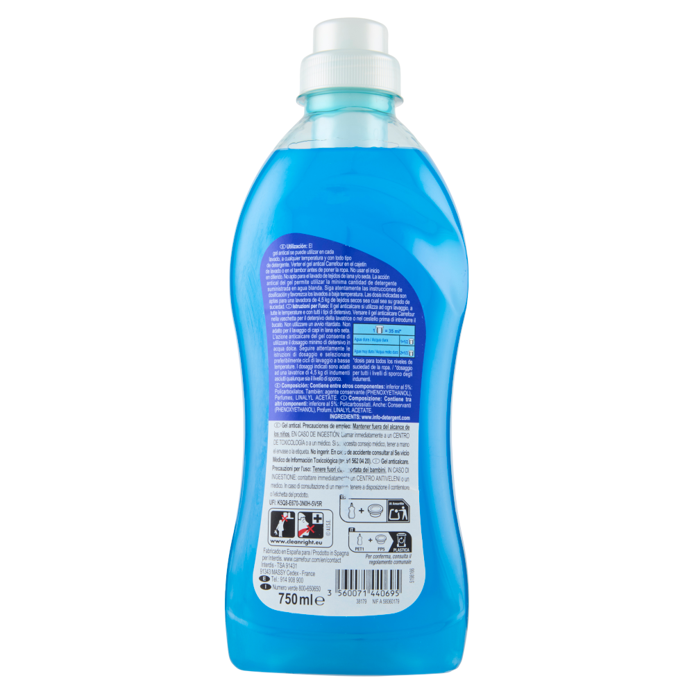 Carrefour Expert Power Protect Gel Anticalcare 3 in 1 750 ml