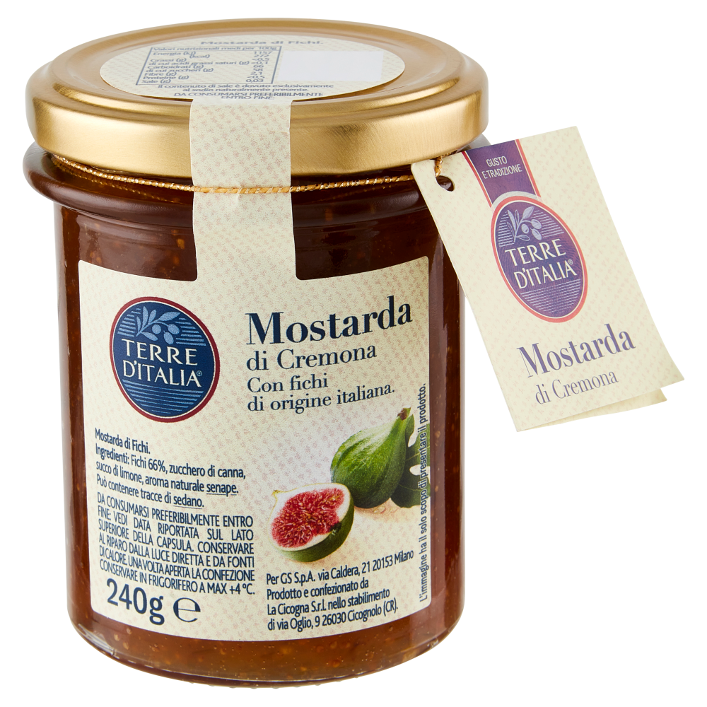 Terre d'Italia Mostarda di Cremona con fichi 240 g