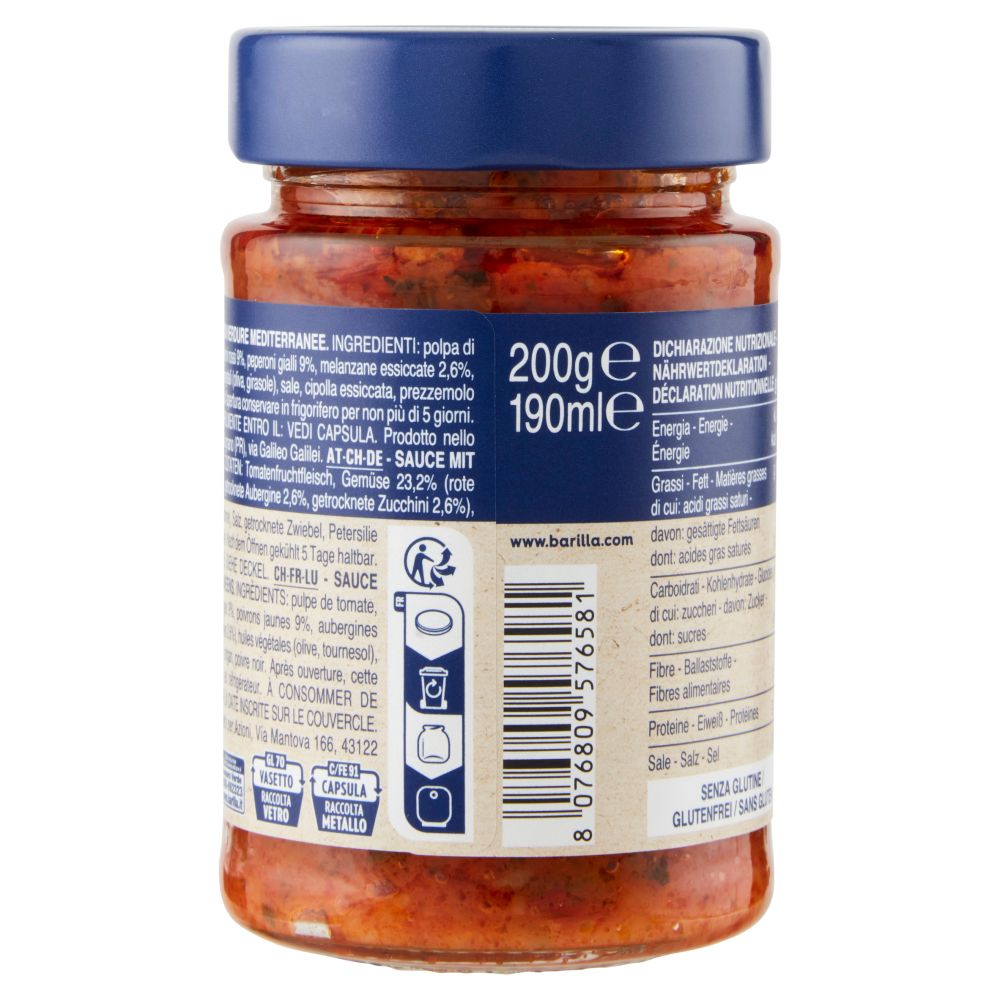 Barilla Pesto Rustico Mediterraneo Pasta e Bruschetta 200 g