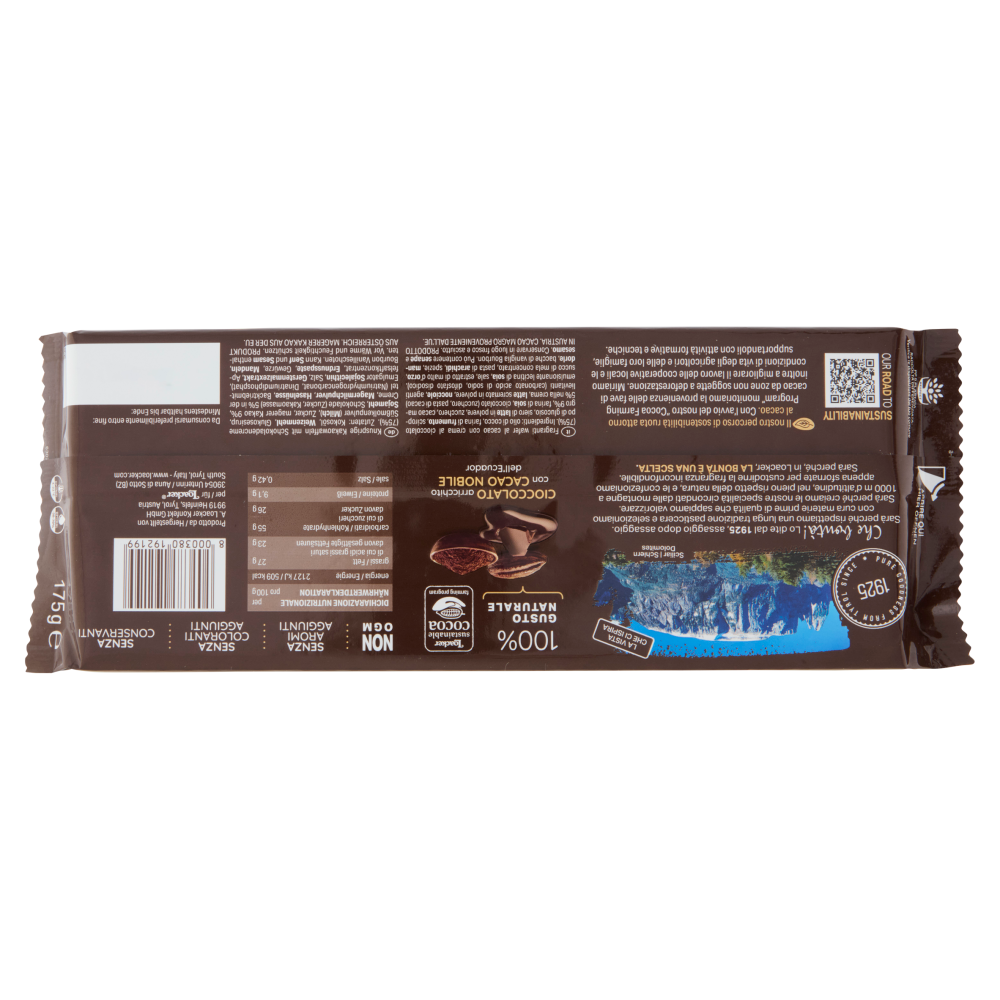 Loacker Classic Double Choc Wafer al Cacao dell'Ecuador con crema al Cioccolato Wafers 175g