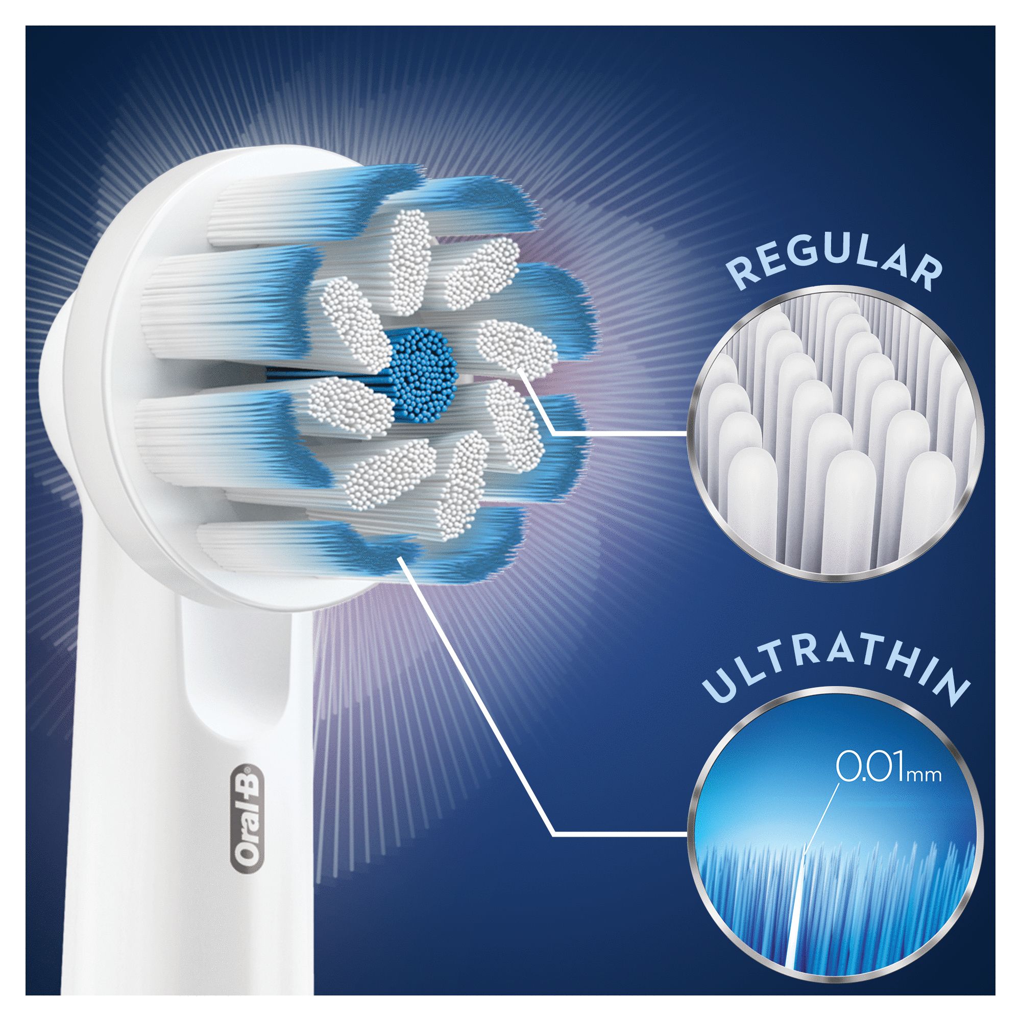 Oral-B Sensitive Clean Testine Di Ricambio, Confezione Da 9 Pezzi