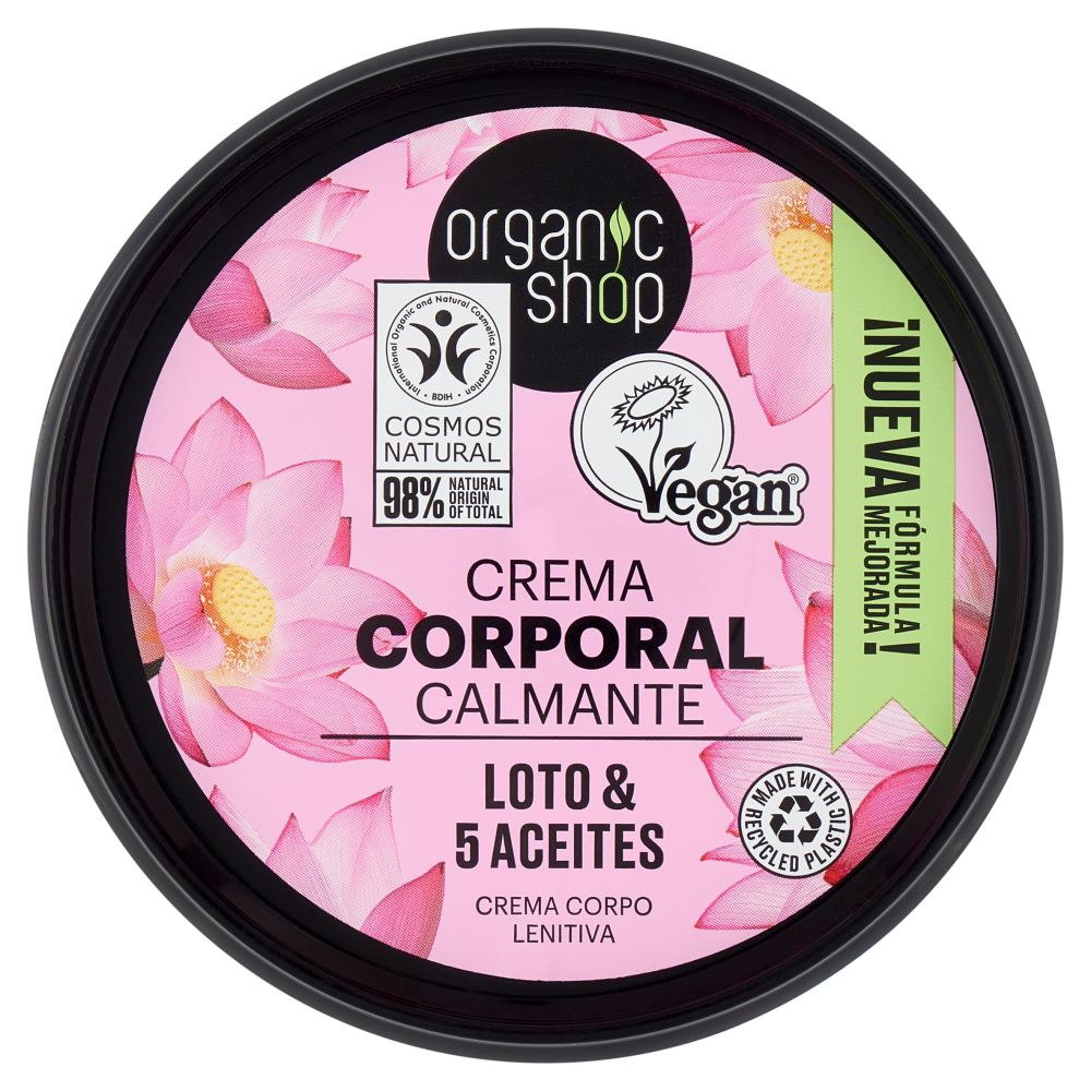 organic shop Crema Corpo Lenitiva Loto & 5 Aceites 250 ml