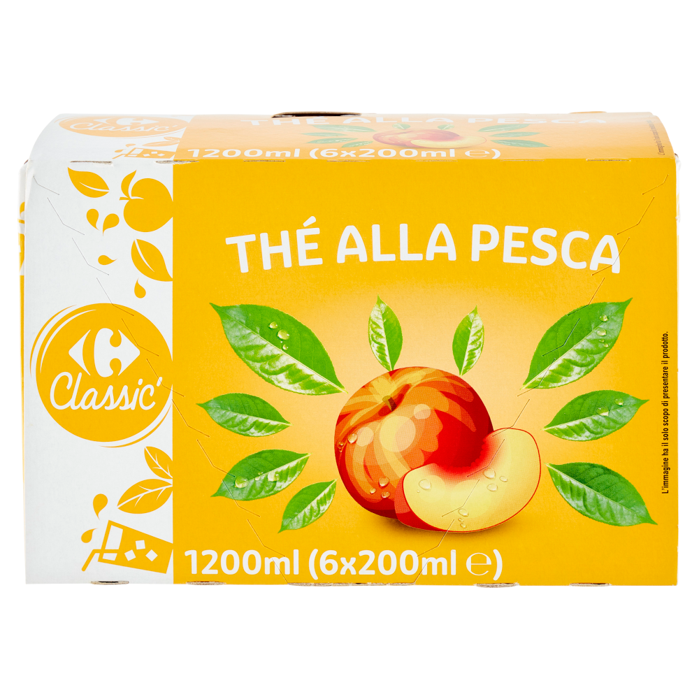 Carrefour Classic Thé alla Pesca 6 x 200 ml