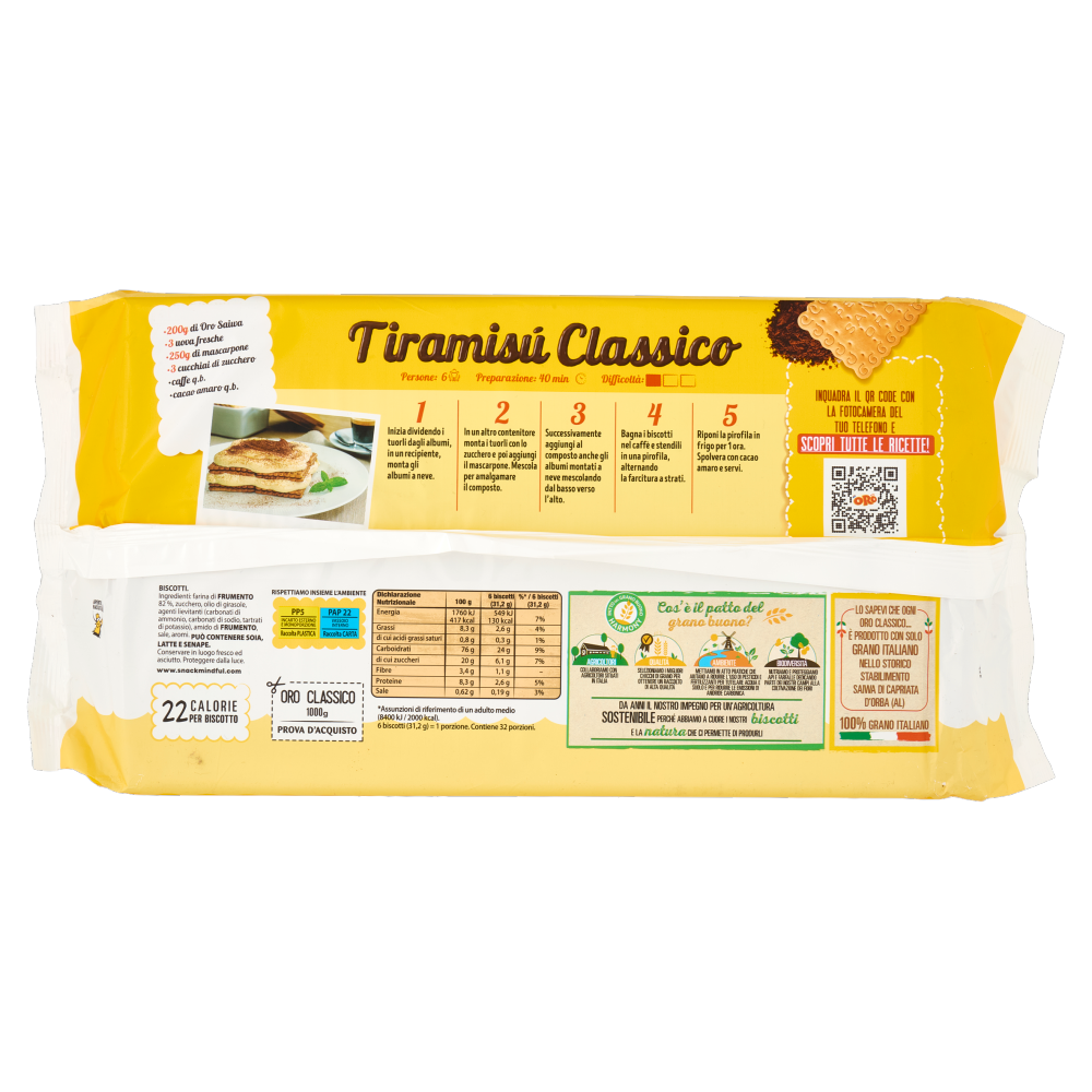 Oro Saiwa biscotti secchi Classici - 1 Kg