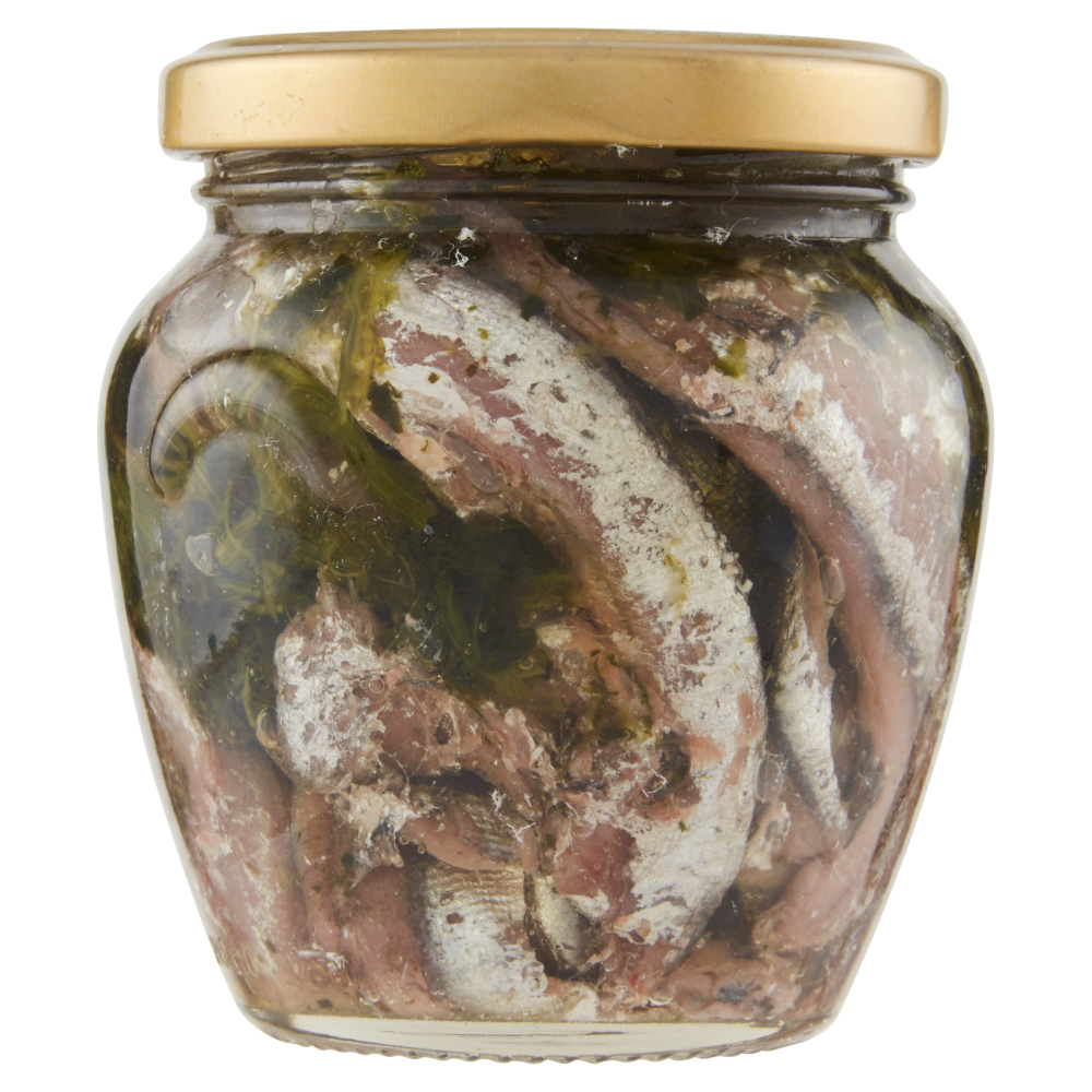 Sapori di Mare Acciughe con Prezzemolo in Olio di Oliva 200 g