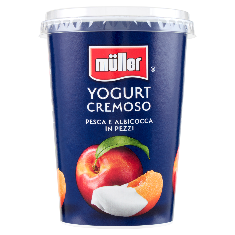 müller Yogurt Cremoso Pesca e Albicocca in Pezzi 500 g
