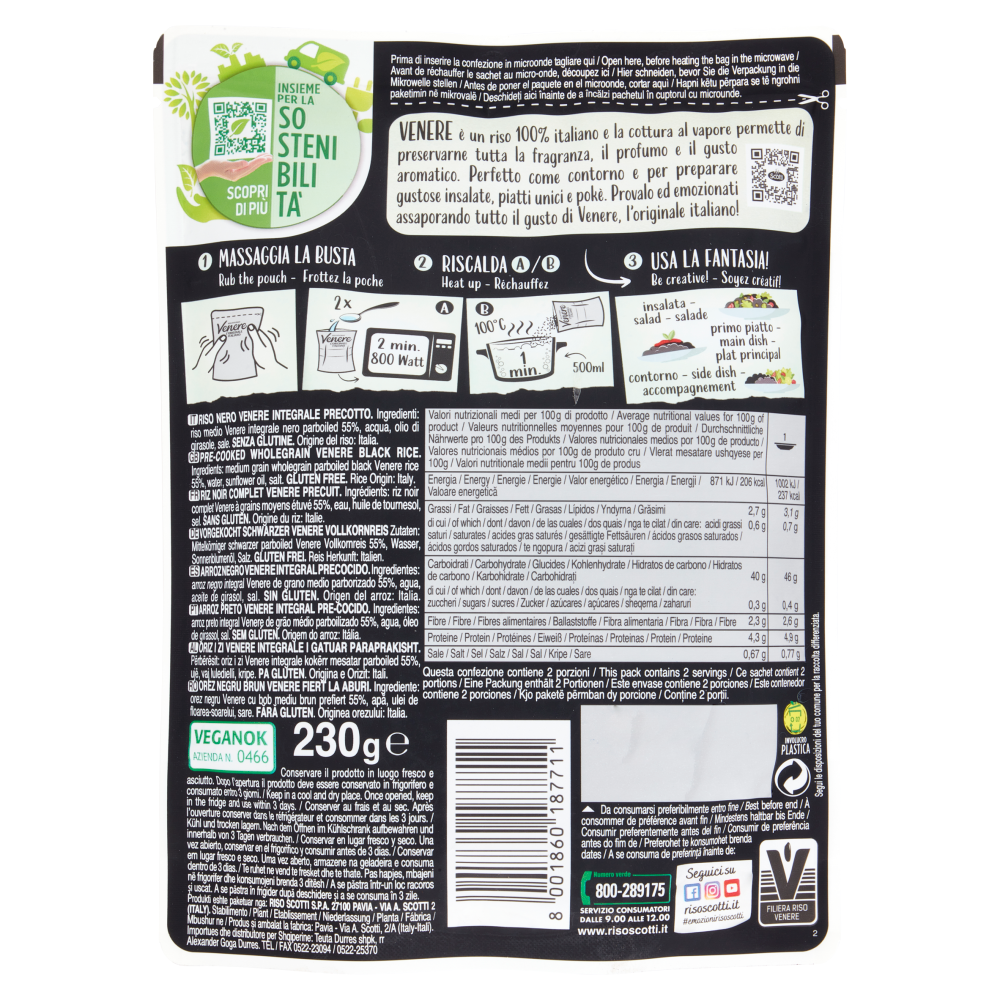 Riso Scotti Riso Integrale Venere 230 g