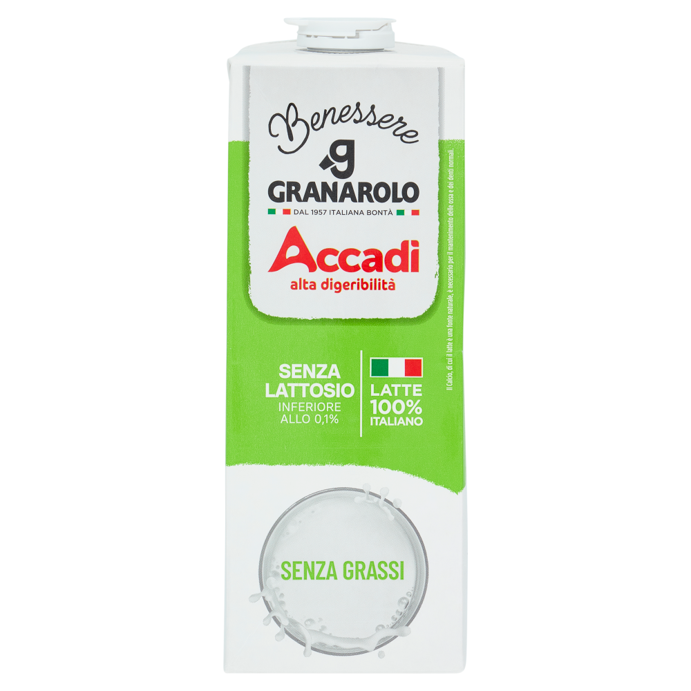 Granarolo Benessere Accad&igrave; Senza Lattosio Senza Grassi 1 L