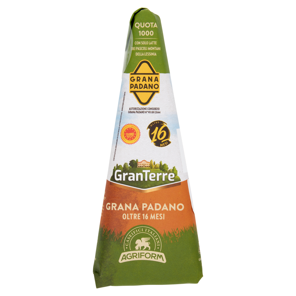 GranTerre Quota 1000 Grano Padano Oltre 16 Mesi 200 g