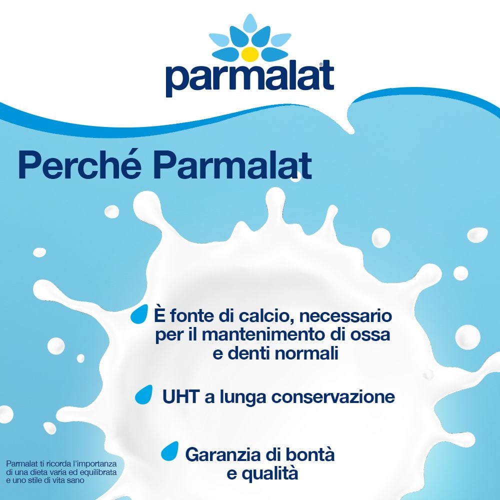Parmalat Bonta e Linea Latte UHT Parzialmente Scremato 100% Italiano 1000 ml