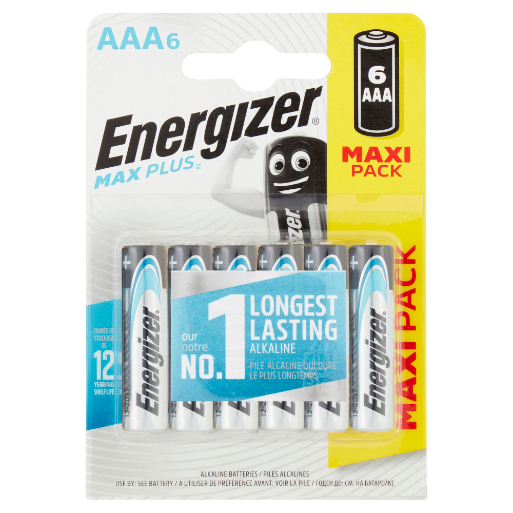 Energizer Max Plus AAA 6 pz