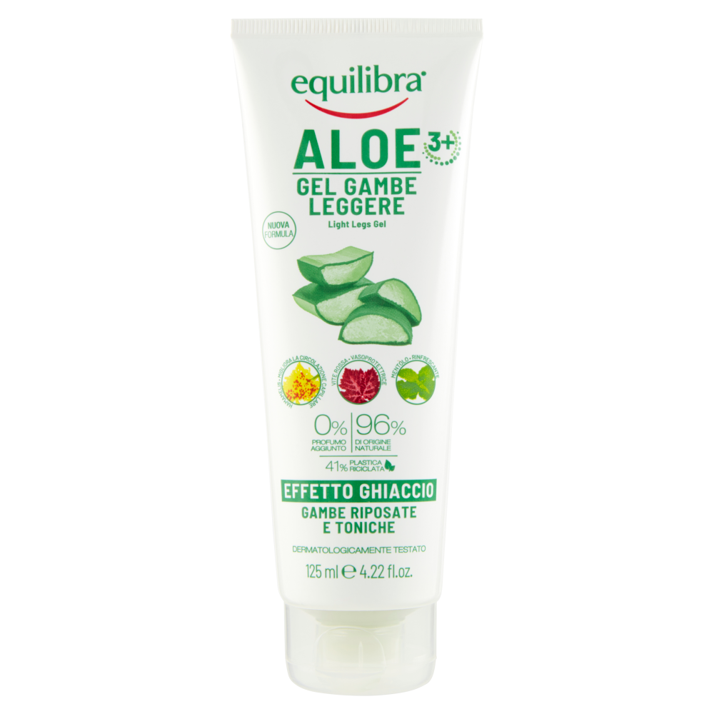 equilibra Aloe 3+ Gel Gambe Leggere Effetto Ghiaccio 125 ml