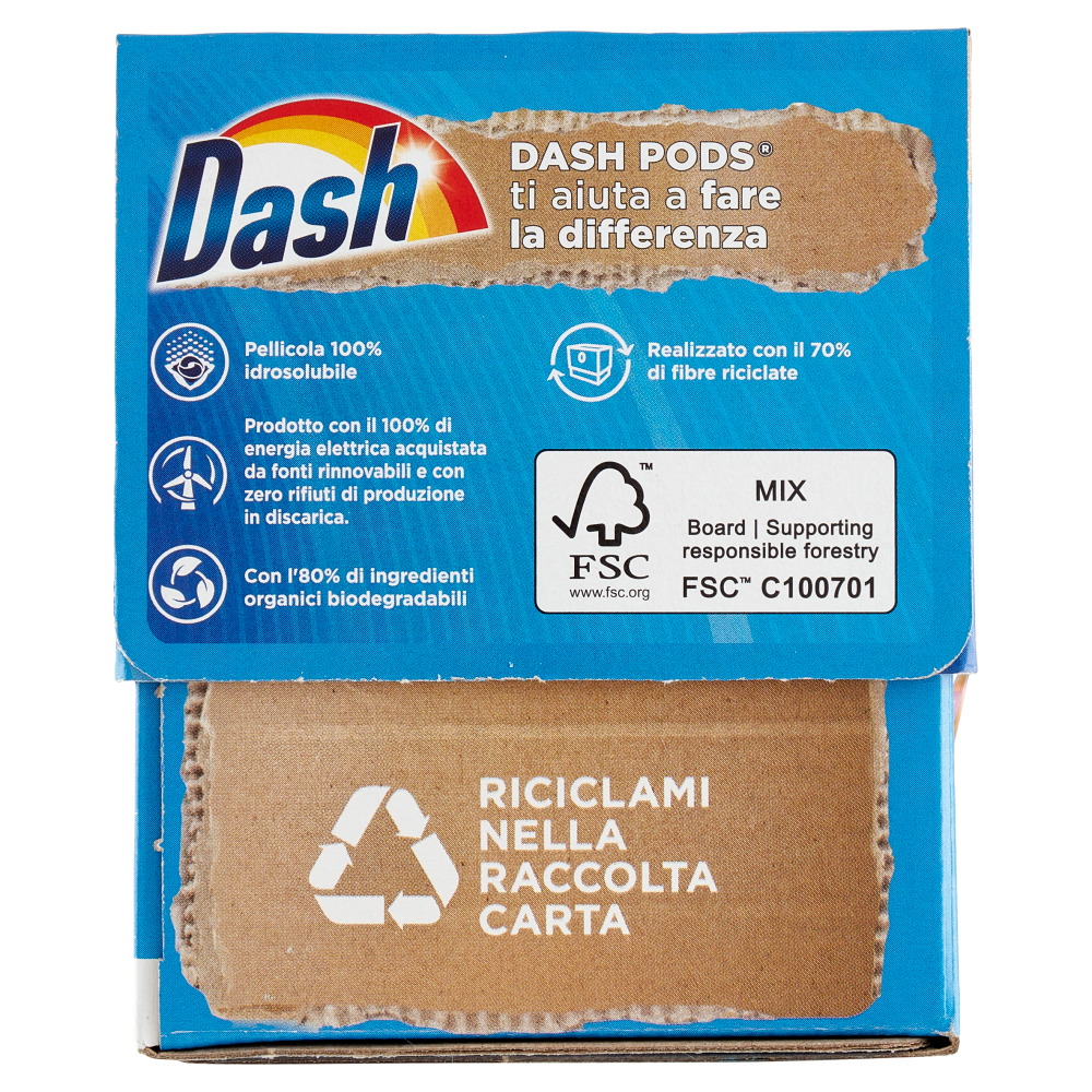Dash Pods Detersivo Lavatrice In Capsule, Salvacolore, 31 Lavaggi 604,5 g