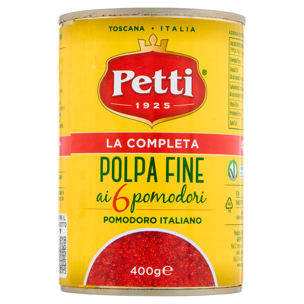 Petti la Completa Polpa Fine ai 6 pomodori Pomodoro Italiano 400g