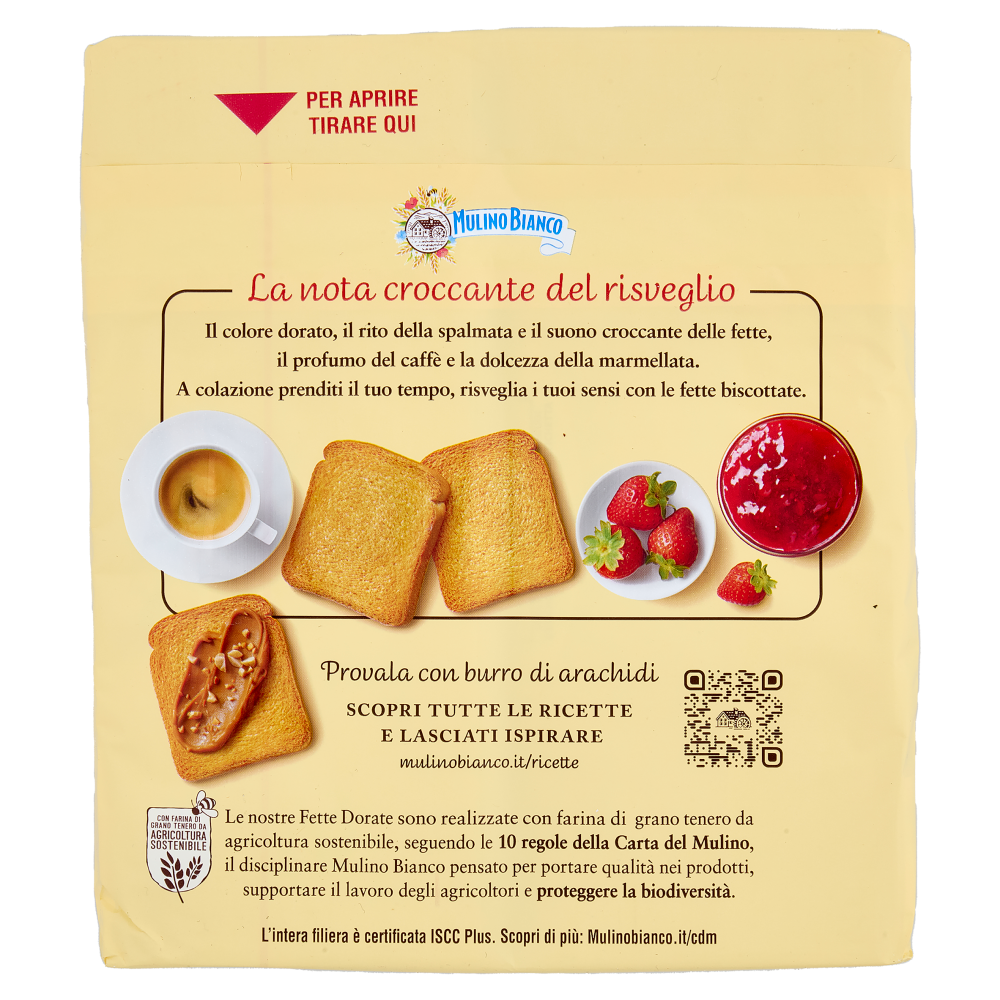 Mulino Bianco Fette Biscottate Dorate 315g