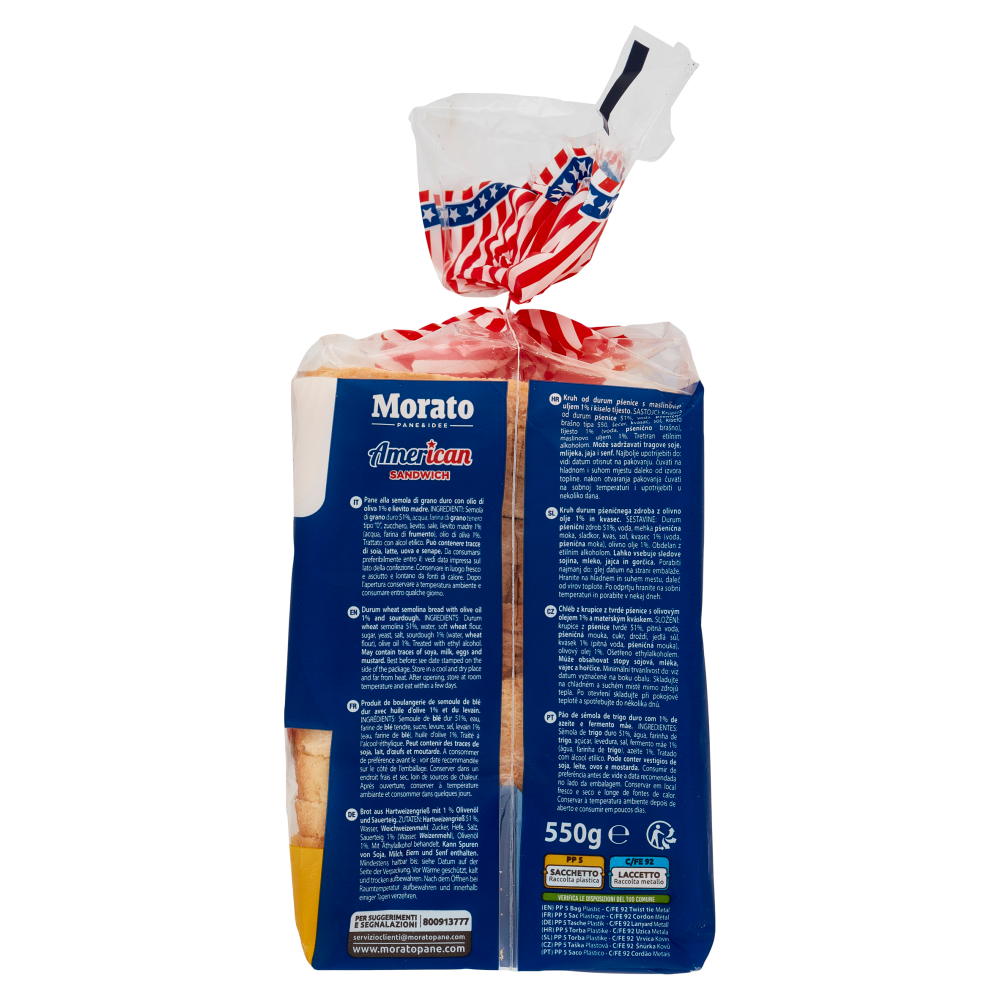 Morato American Sandwich Grano Duro 14 x 39,3 g