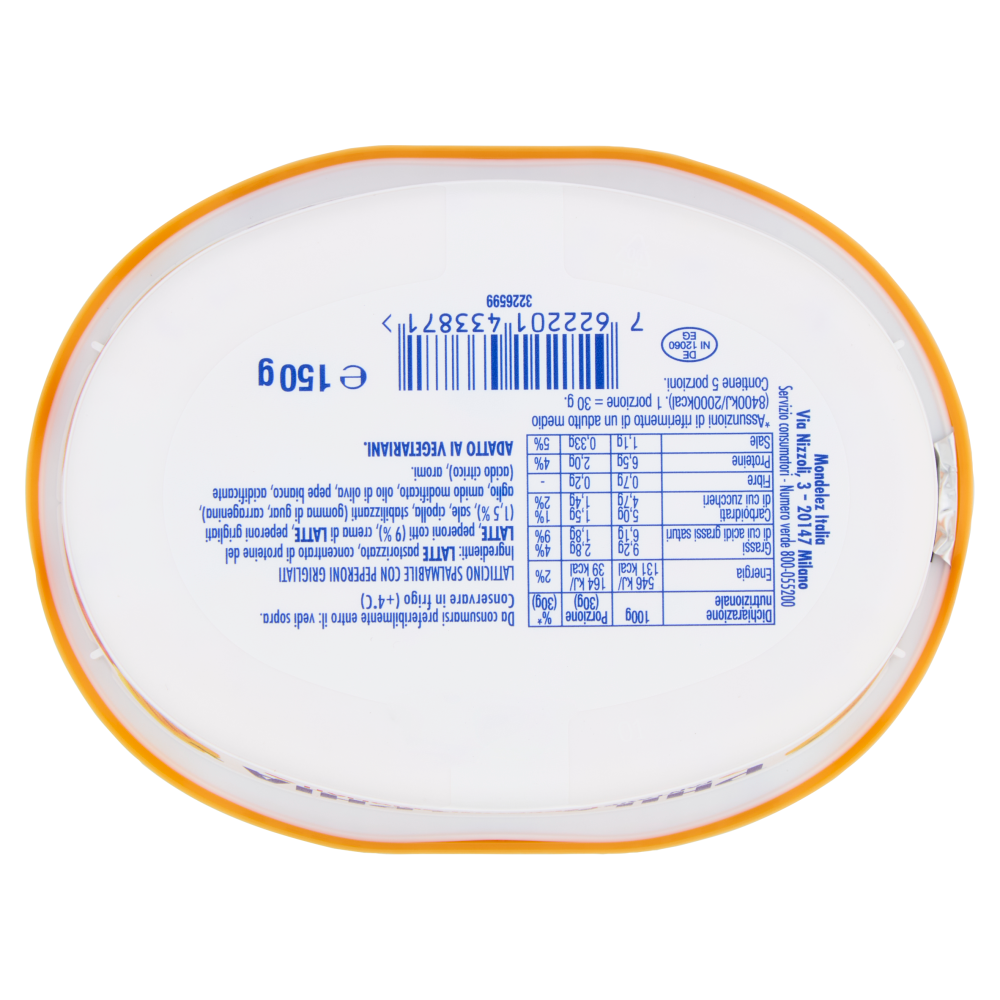 Philadelphia Formaggio Fresco Spalmabile con Peperoni Grigliati - 150 g