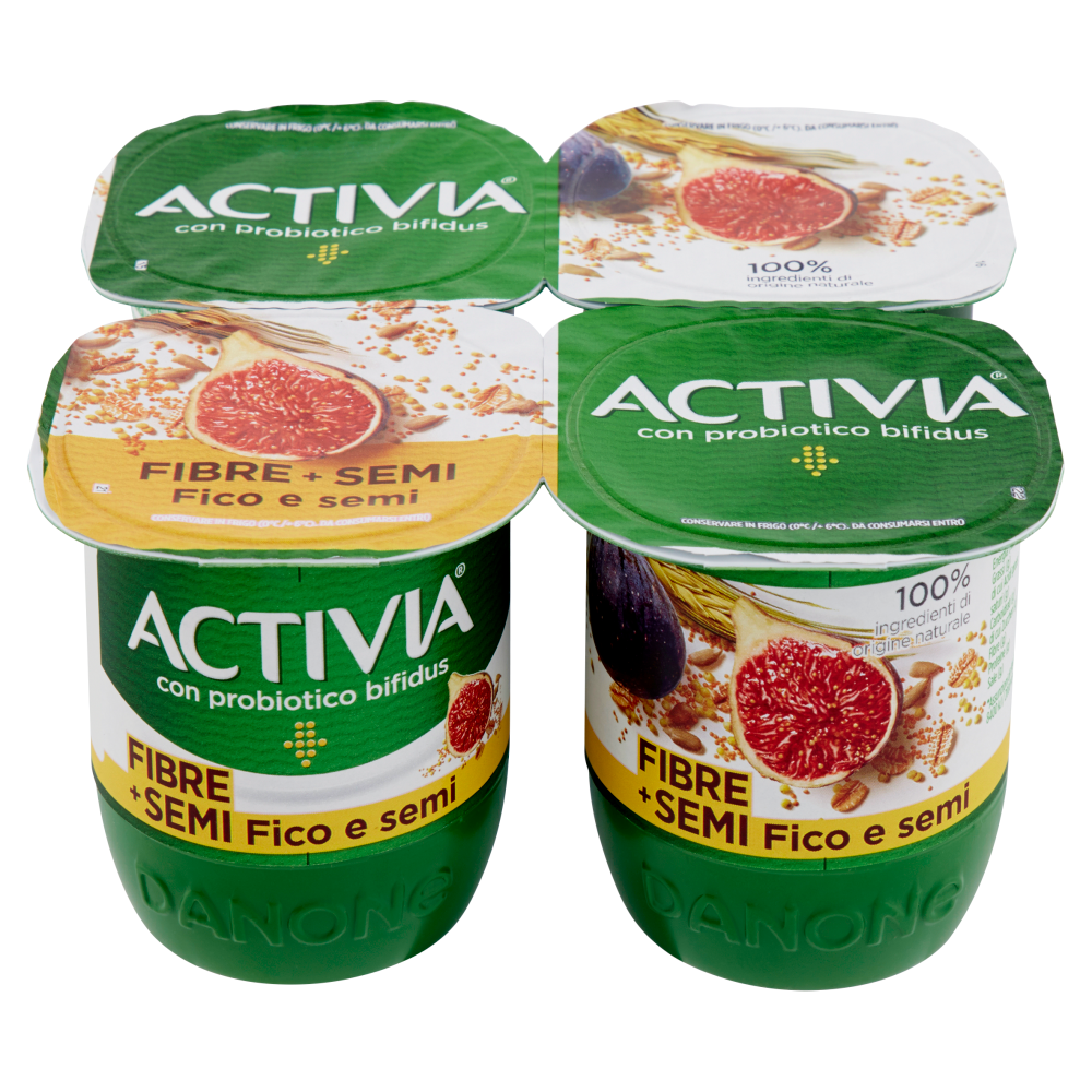 Activia Fibre + Semi Fico e semi 4 x 125 g Carrefour