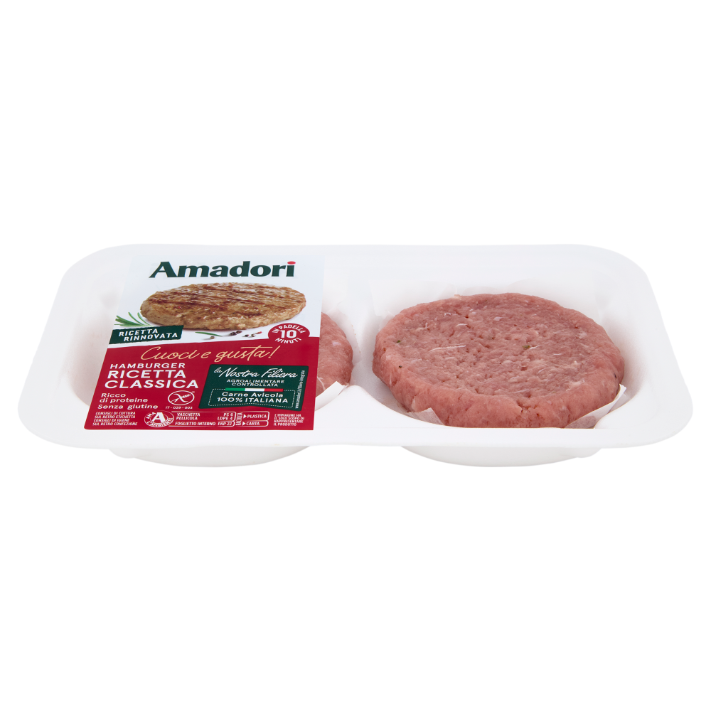 Amadori Hamburger Ricetta Classica 0,204 kg