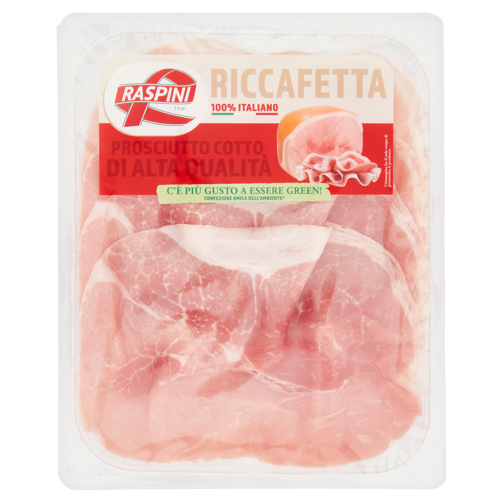 Raspini Riccafetta Prosciutto Cotto di Alta Qualità 110 g Carrefour