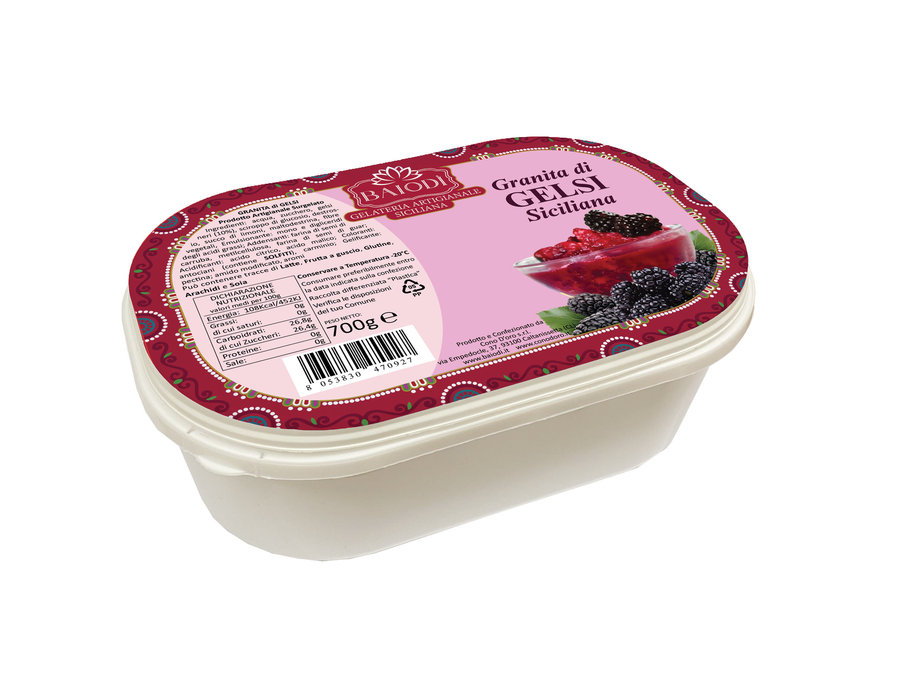 Granita di Gelsi Siciliana Artigianale