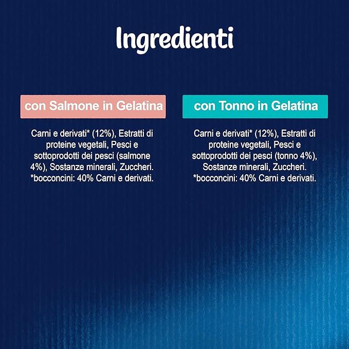 Felix le Ghiottonerie Selezioni con Pesci Cibo umido per gatti adulti con Salmone e Tonno, 4 bustine da 85g