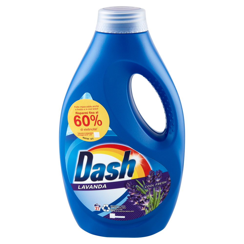 Dash Detersivo Liquido Lavatrice, Lavanda, 21 Lavaggi 1050 ml