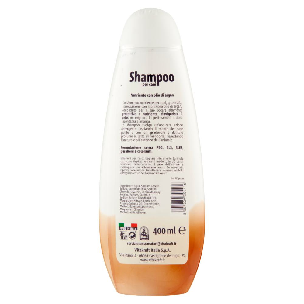 Vitakraft Shampoo per cani Nutriente con olio di argan 400 ml