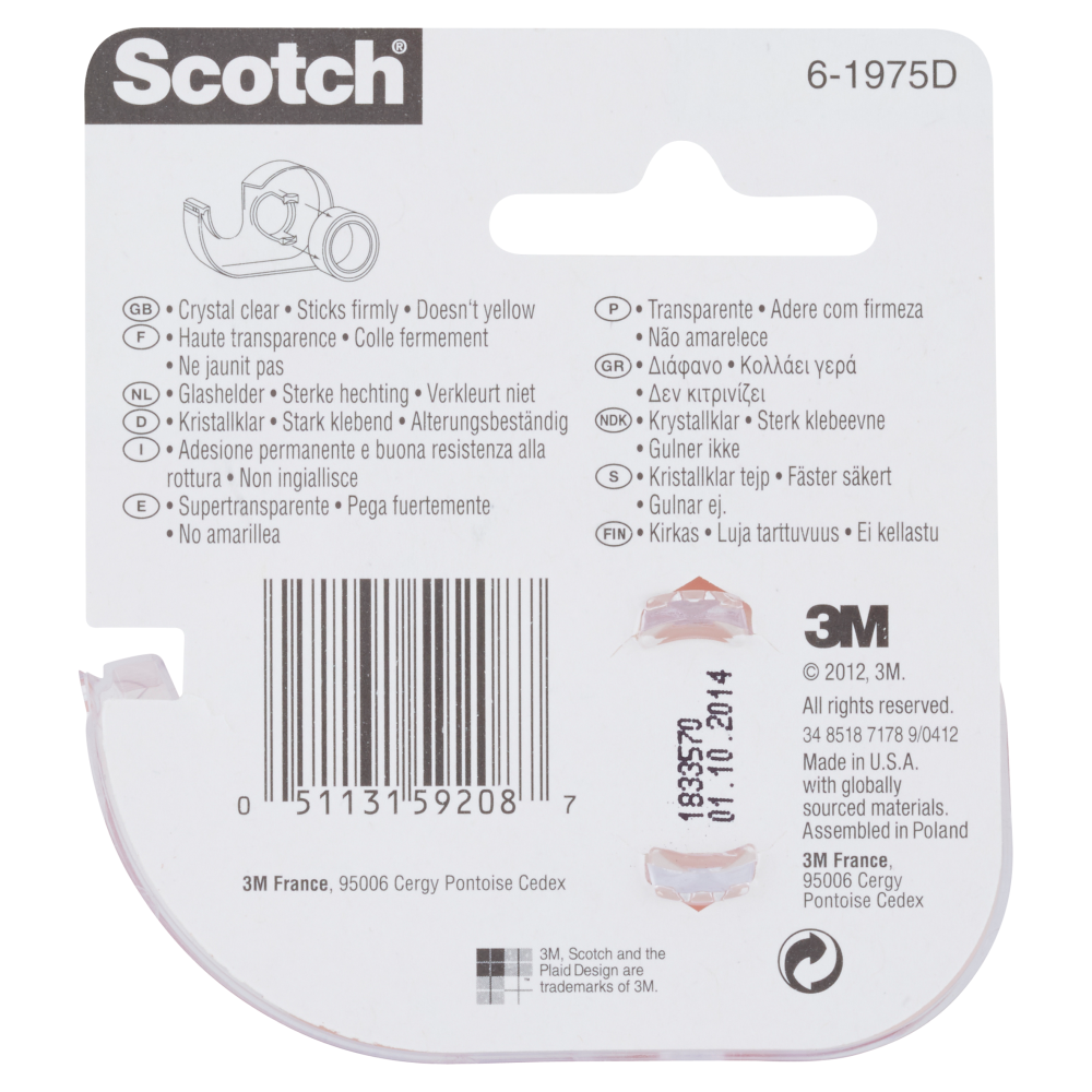 Scotch Crystal 19 mm x 7,5 m