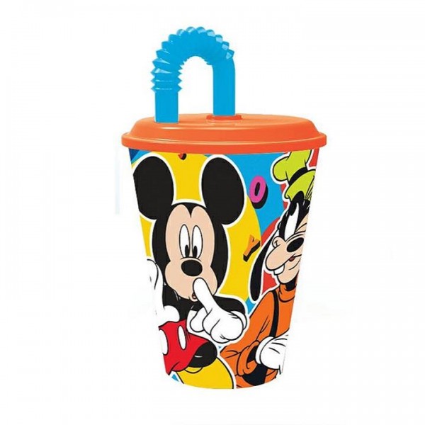 Disney Baby Mickey bicchiere con cannuccia flexi 260ml