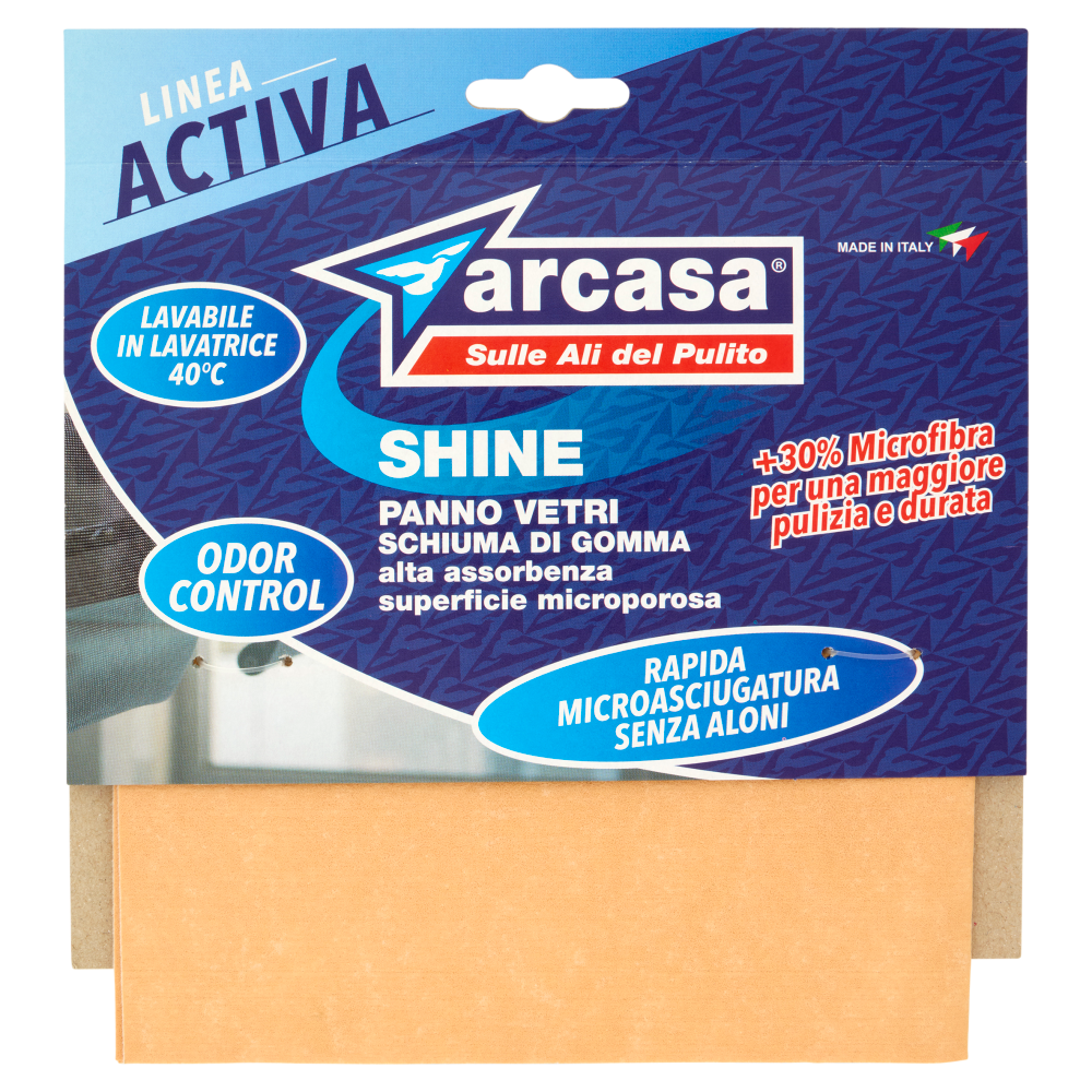arcasa Linea Activa Shine Panno Vetri Shiuma di Gomma 