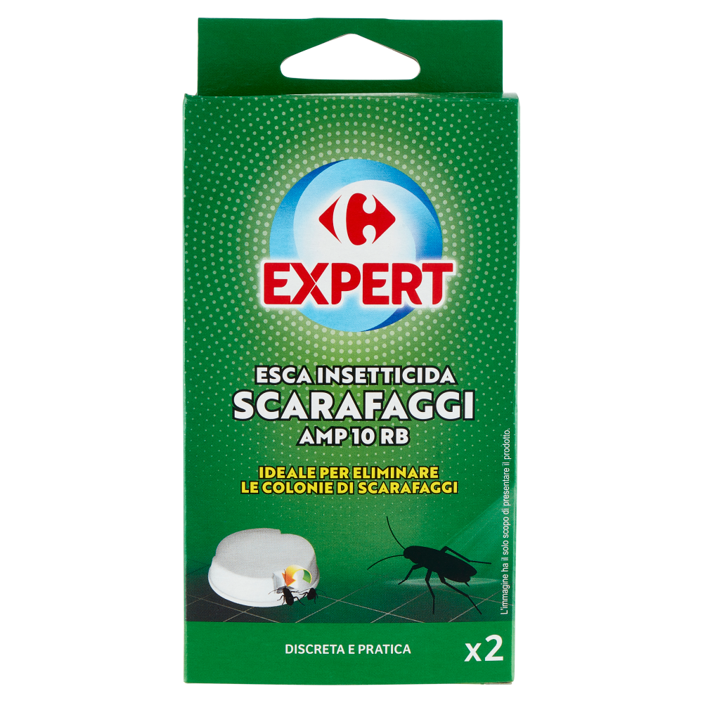 Carrefour Expert Esca Insetticida Scarafaggi AMP 10 RB 2 x 2 g