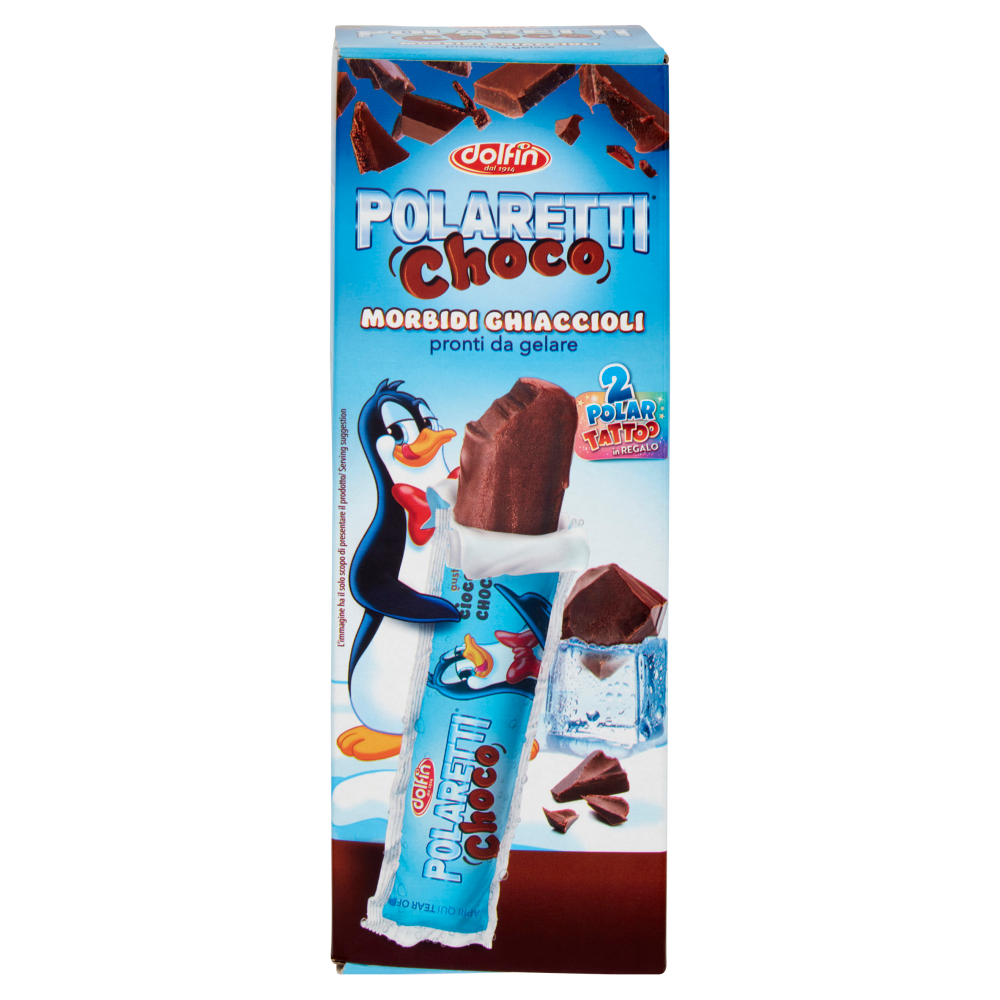 Polaretti Choco Morbidi Ghiaccioli pronti da gelare 5 Pezzi 200 ml