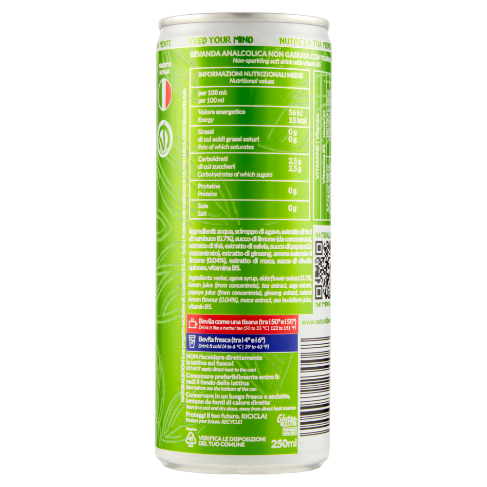 NATURALBOOM Fiori di sambuco e Limone 250 ml