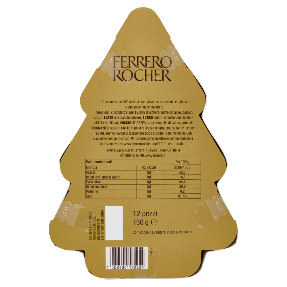 Ferrero Rocher Albero di Natale 12 pezzi 150 g