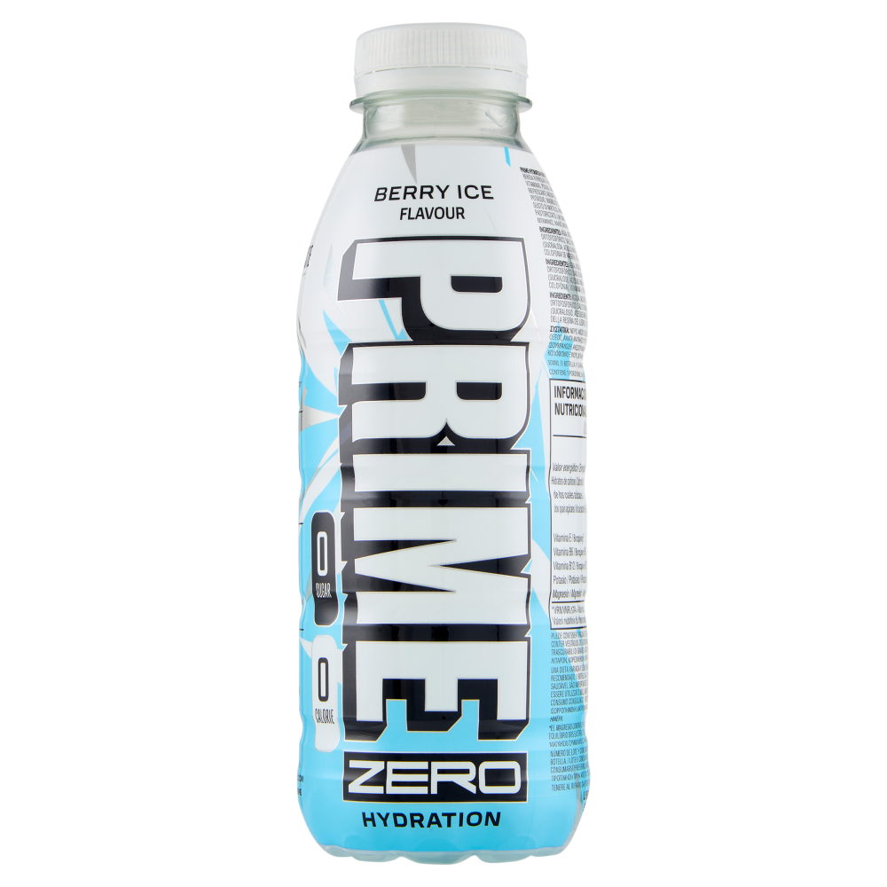Prime Zero Hydration Berry Ice Flavour 500 ml