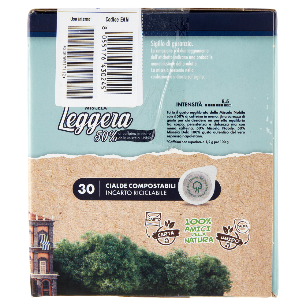Caffè Borbone Miscela Leggera Cialde Compostabili 30 x 7,2 g
