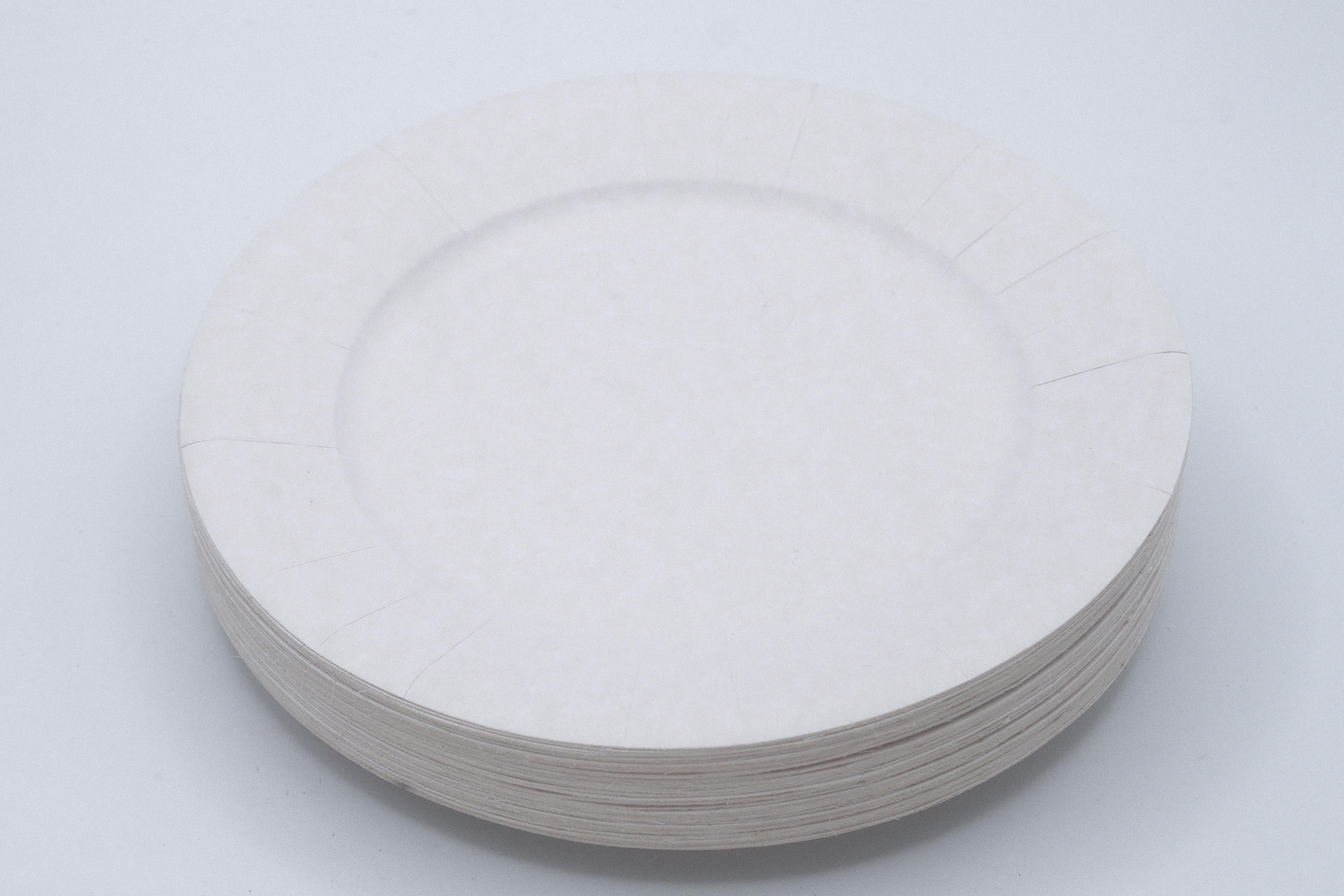 50 Piatti CRF in cartoncino diam 18cm Bianco FSC (220g)